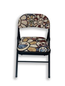 Tapestry folding chair